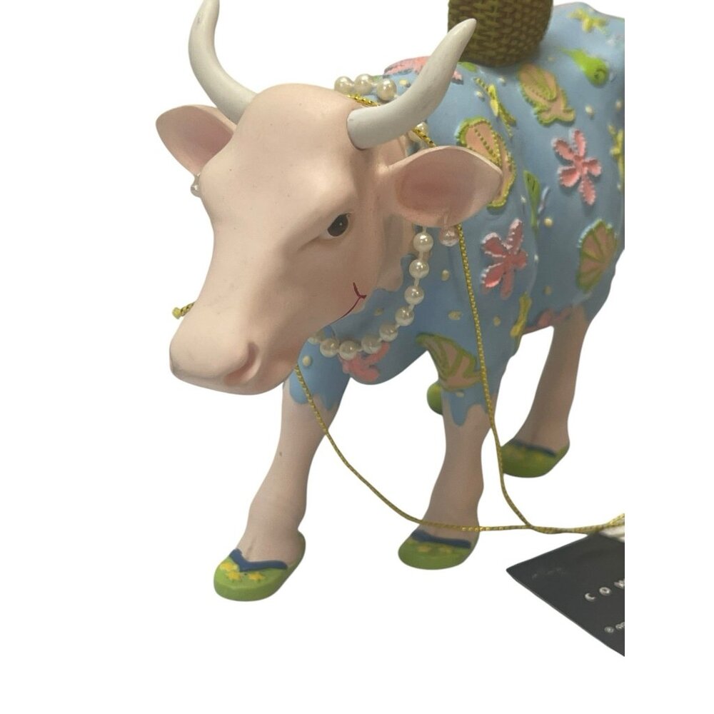 COWS PARADE "MISS PALM BEACH" Figure Vintage Coastal With Tag